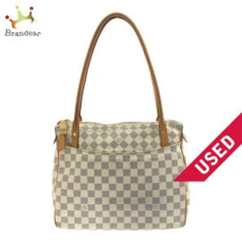 LOUIS VUITTON Figeri Shoulder Bag Azur White Damier Canvas